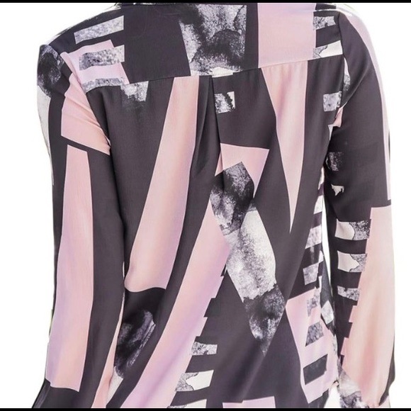 2 LEFT* BC Basic Kiera Modern Sheer Chiffon Blouse - Picture 5 of 6